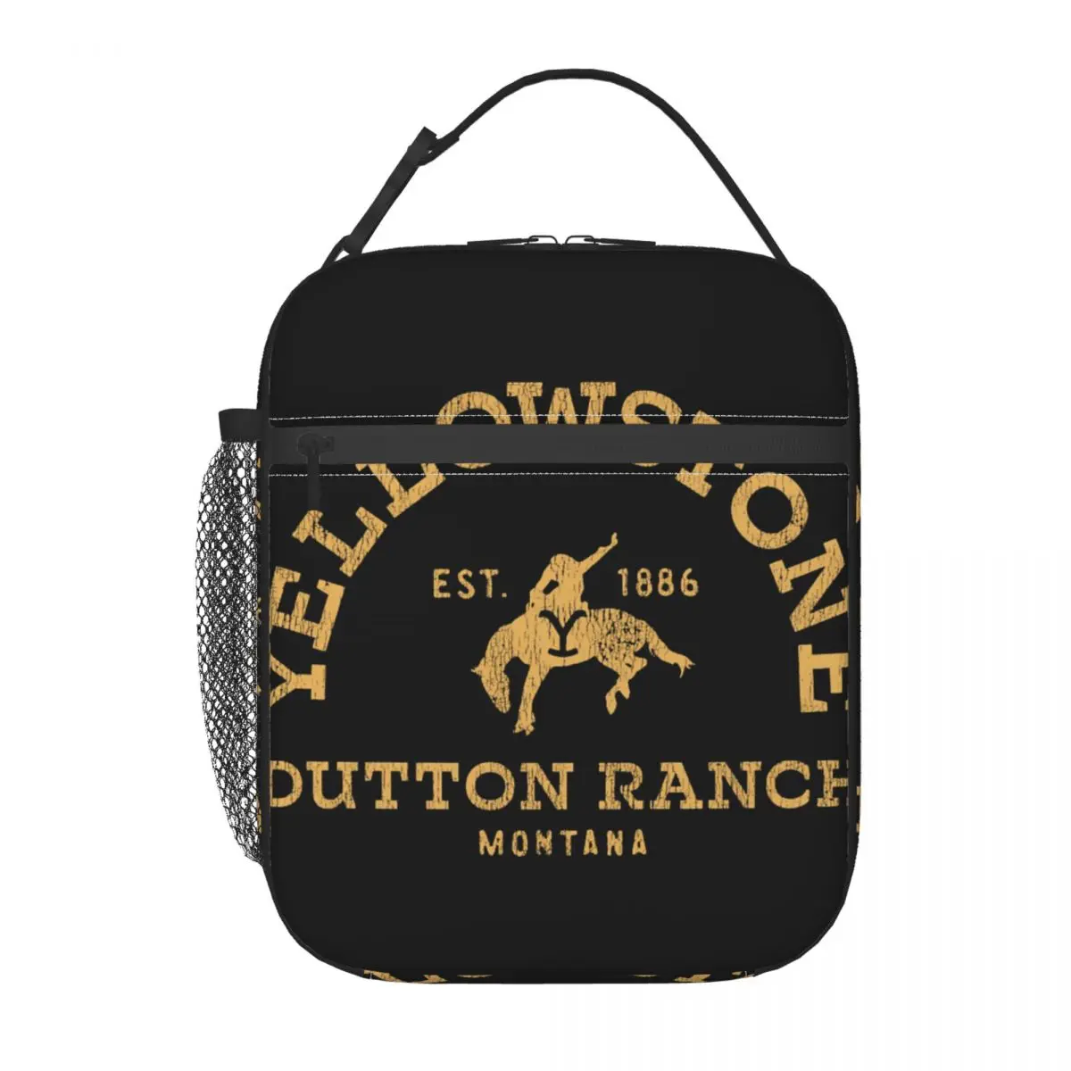 

Insulated Lunch Bag Yellowstone Dutton Ranch Montana LogoEst 1886 Lunch Box Tote Food Handbag