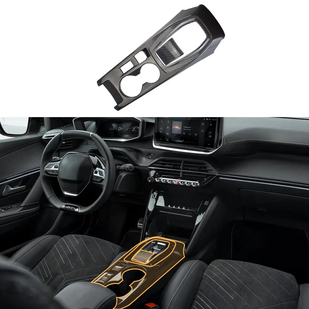 Fit  for Peugeot 208 2008 2020-2025 interior decoration left-hand drive shift frame decoration