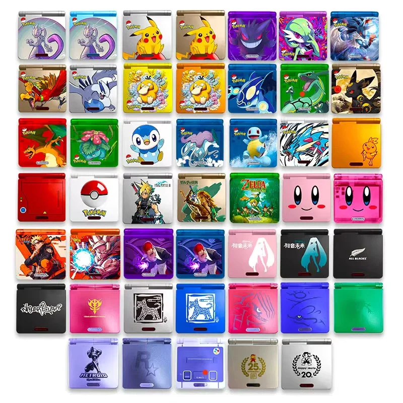 

Nintendo Game Boy Advance SP Replacement Shell Pokemon Limited Edition DIY Custom Housing Case For GBA SP Handheld Game Console