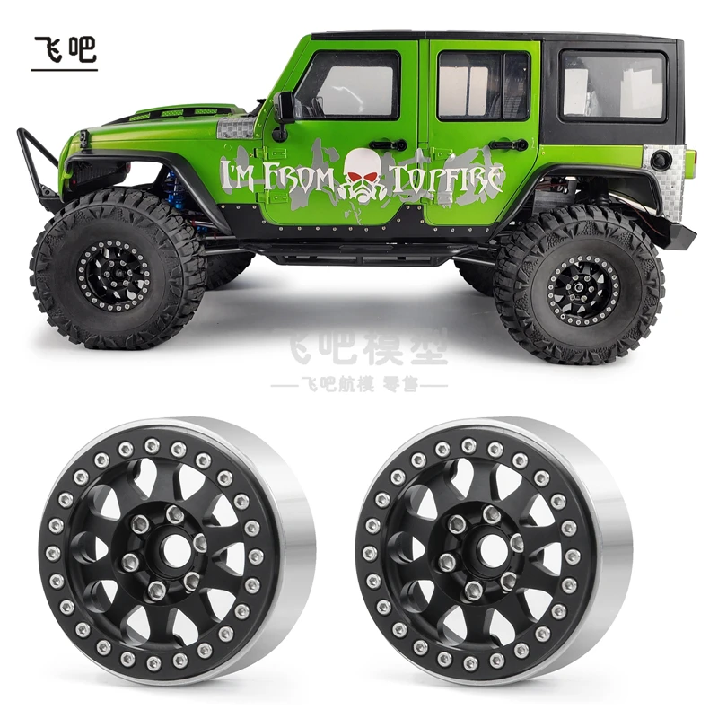 1.9 Inch Wheel Hub with Non Stick Locking Tire for 1/10 RC Crawler Car AXIAL SCX10 II 90046 Cherokee Jeep Chevrolet TF2 Parts