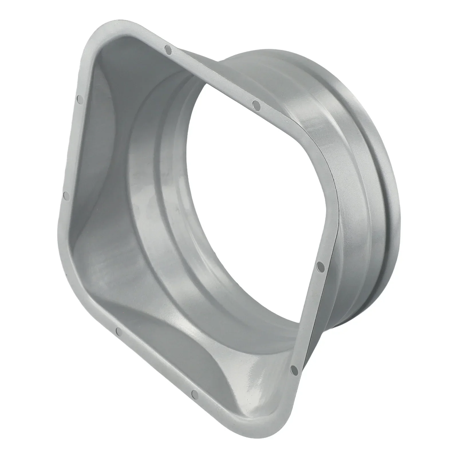 Per cappa da cucina ventilatore tubo collegamento flangia di sfiato condotto di scarico 4-10 pollici spruzzo elettrostatico metallo argento-grigio