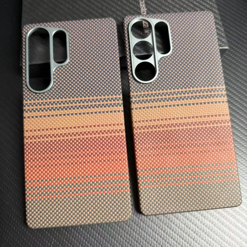 

Applicable to Samsung s25 ultra,Kevlar Phone Case Sunset Magnetic s24u, Ultra-thin Aramid Fiber