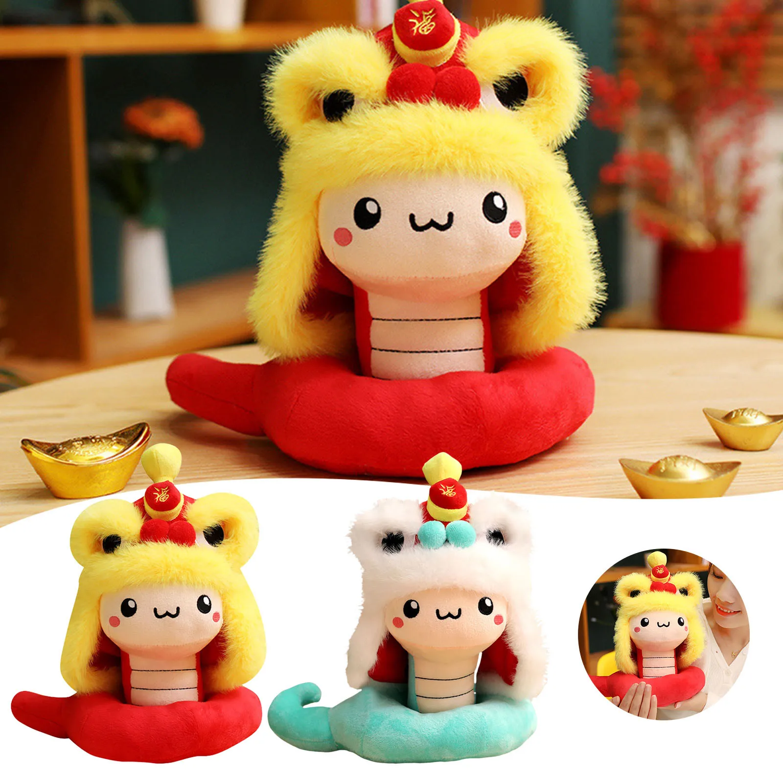 

Failed Fix Dolls Cute Xingfu Doll Mascot h Toy Red Zodiac Doll New Year National 2ch Car Amp