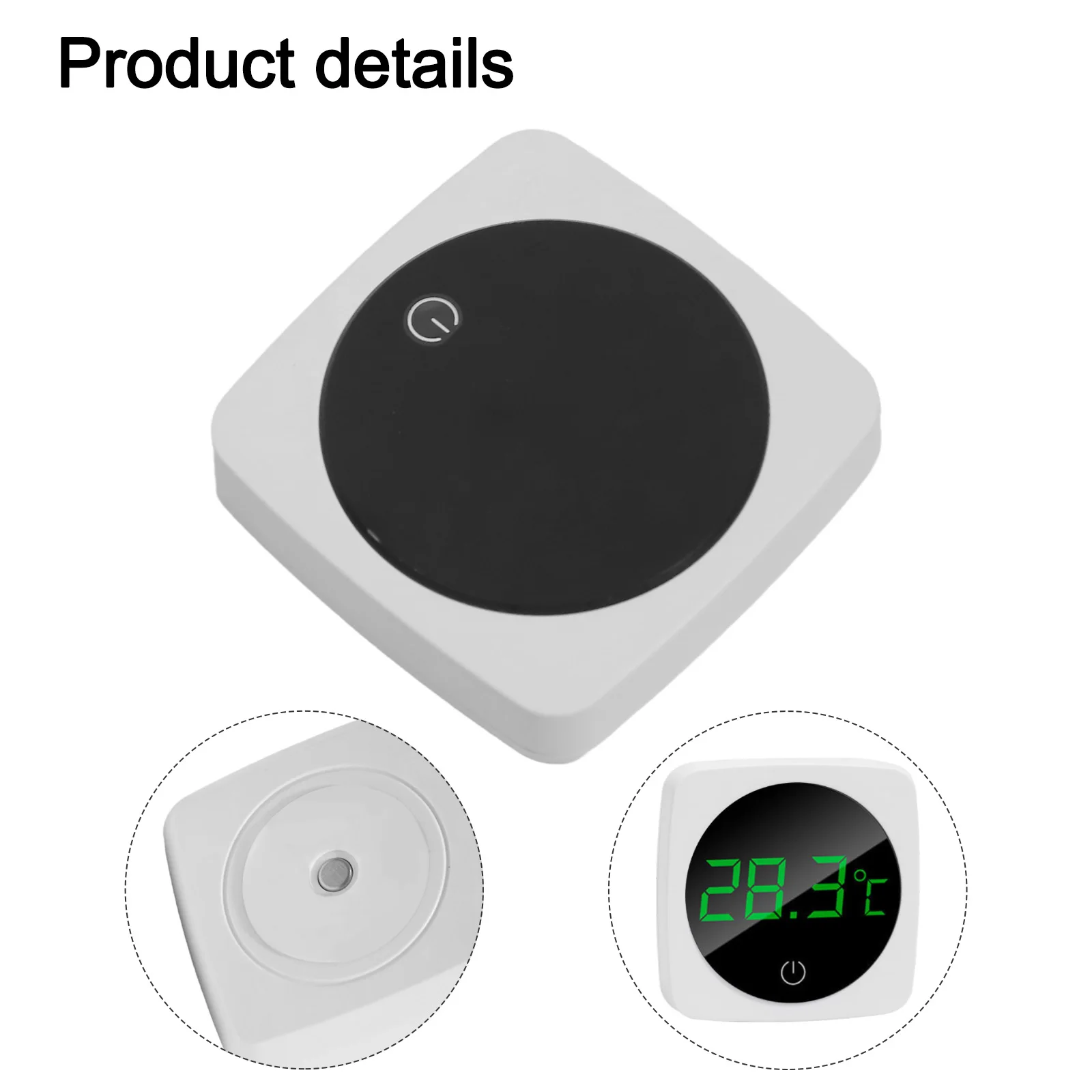 Aquarium Thermometer LED Water Temperature Meter Home Aquarium ABS Material Built-in Battery Easy Installation