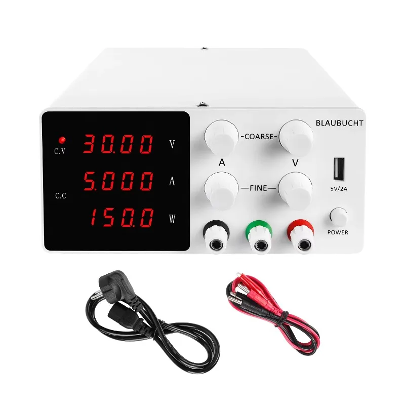 SPS-W305 30V 5A DC 전원 공급기 정밀 디지털 조정 가능한 실험실 미니 벤치 전원 공급기 USB 충전 인터페이스