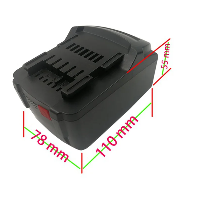 A79I 2X Li- Battery Case (No Battery Cell ) Battery Storage Box For Metabo 18V 6.0Ah 3Ah Lithium Battery Shell