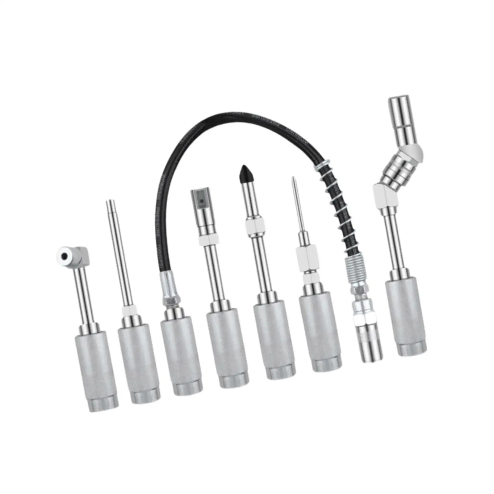 11 peças acessório de acoplador de graxa acessórios completos acessório de graxa de metal