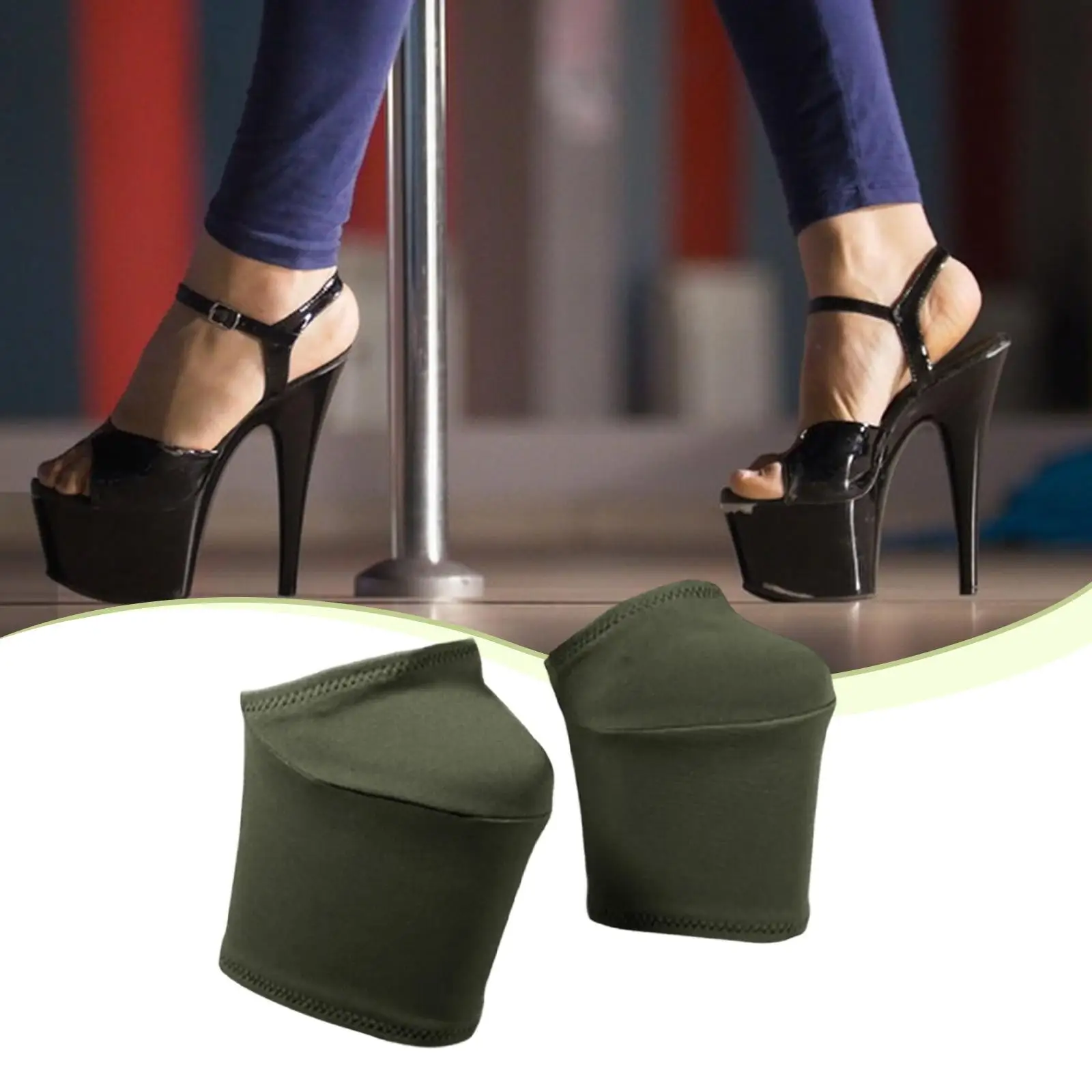 2x Stripper Pole Dance Shoe Protectors Grip Sleeves Resistant Anti Slip Costume, Accessories, Protection Covers