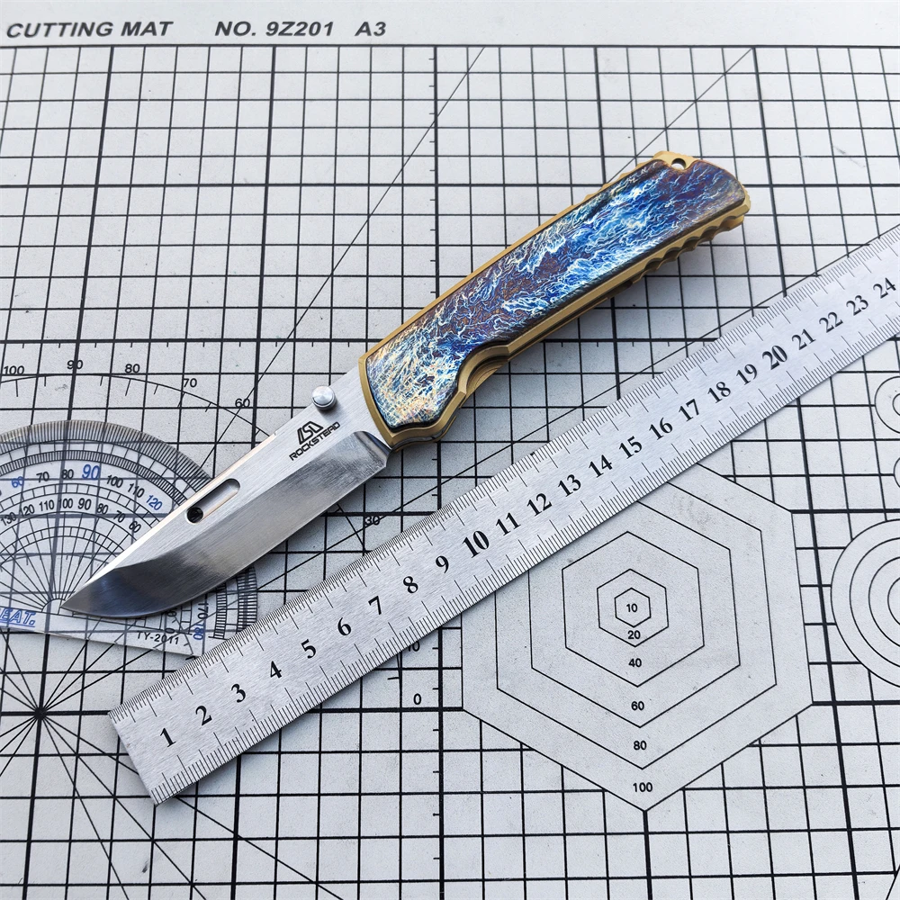 Pocket Folding Knife VG10 Steel Blade TC4 Titanium Alloy Handle Camping Outdoor Survival Hunting Knife EDC Defense Tool Gift