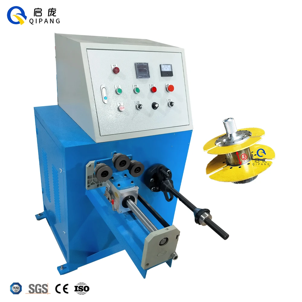 QIPANG Cable Coiling Machine High Speed Optical Fiber Take-up Machine Semi-automatic PVC Cable Coil Winder Machine