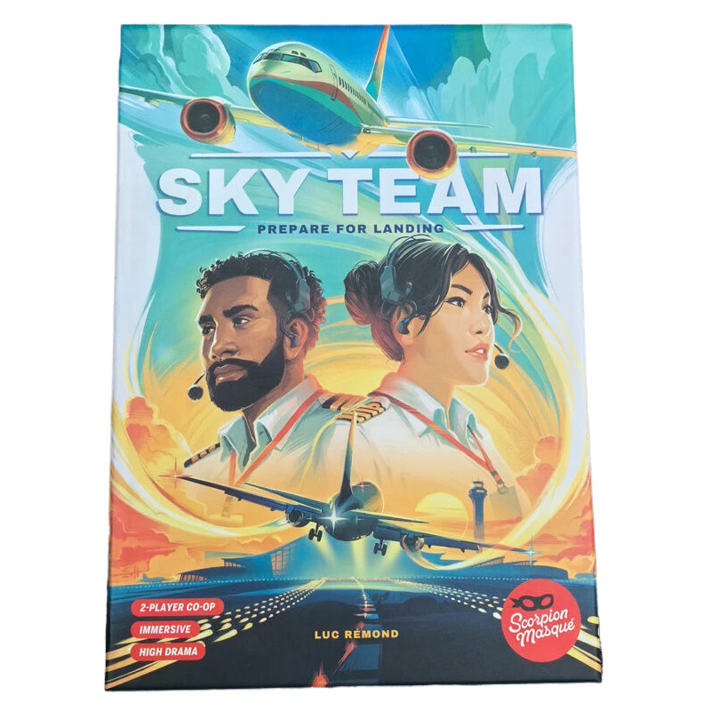 Outdoor Sky Team Cooperative Board Game Prepare For Landing Ages 14 2 Players Cooperative Dice Game 20 Minutes