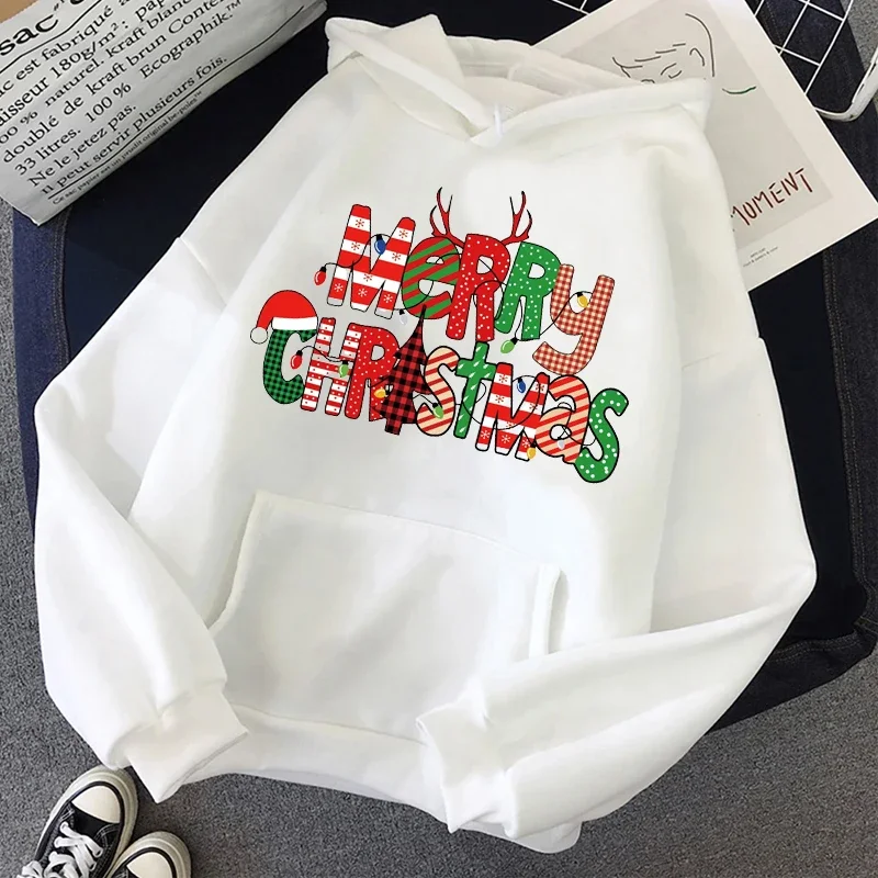 

Santa Sweatshirt Women's Printed Happy New Year Hoodie Christmas Winter Unisex Casual Pattern Y2k Streetwear Comfort Pullover