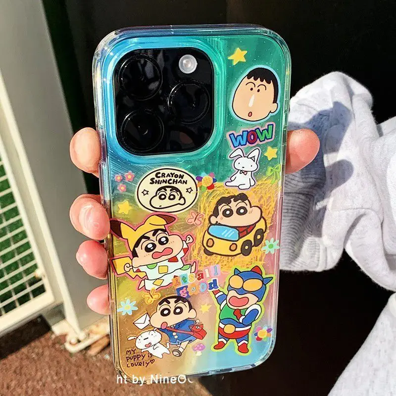 

New Crayon Shin Chan Phone Case Cute Cartoon Creativity Pattern Mobile Phone Ornament New Fashion Exquisite Versatile Phone Case