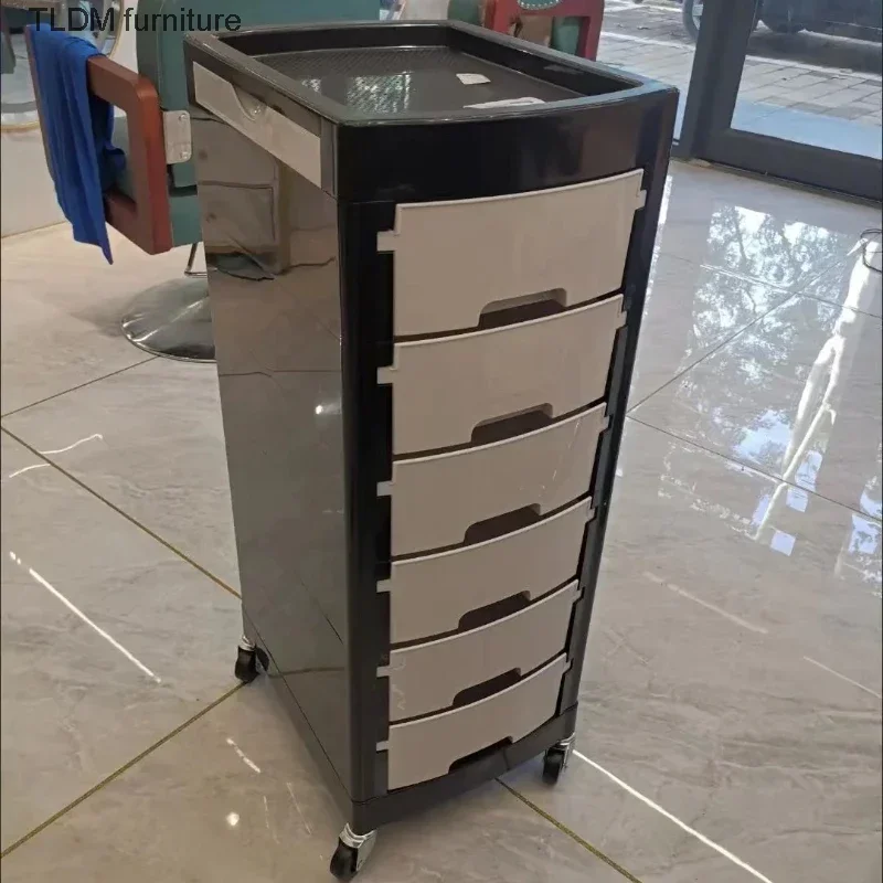 Lashes Hair Salon Trolley Station Storage Hairdresser Nail Salon Trolley Rolling Medical Carrello