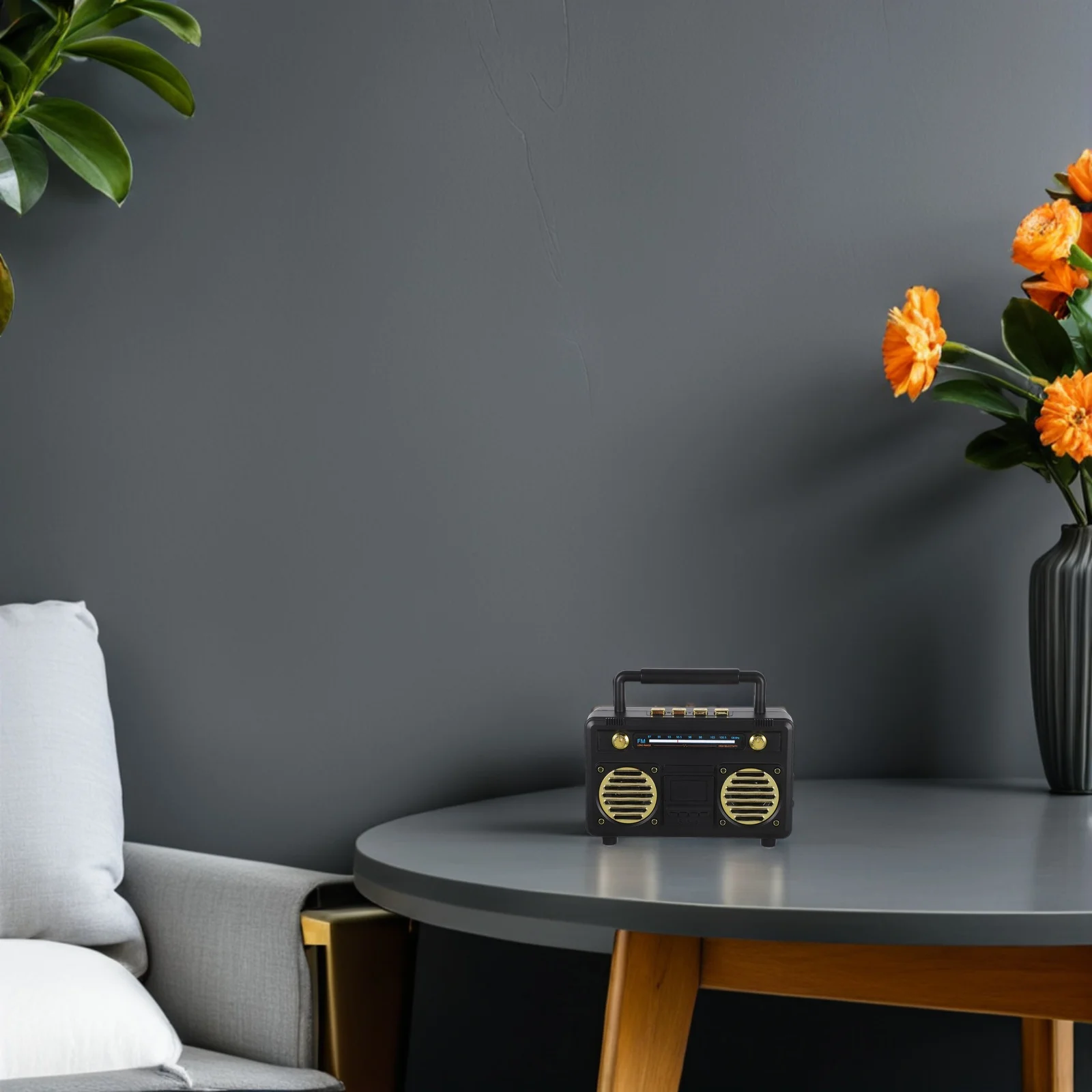 

Vintage Mini Wireless Speaker Portable Retro Radio Mini Music Player Subwoofer Outdoor Travel Home Decor Little Speaker