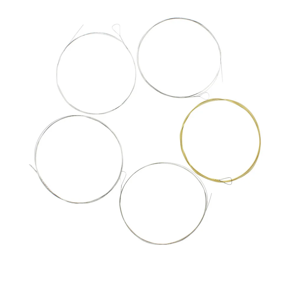 5Pcs Banjo String Set Stainless Steel Coated Bronze Wound Strings Banjo Parts Stringed Instrument Replacement Accessories