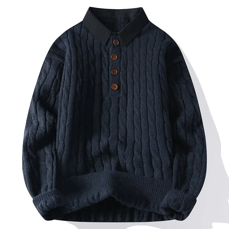 2024 winter new arrival korean style thicken mens warm sweater men fashion sweaters Men's Long Sleeve pullovers male size M-4XL