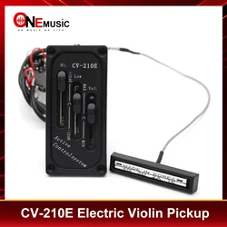 Electric Violin Fiddle Pickup Adjustable Bridge Saddle Pickup Piezo CV-210E for Electric Violin Project Black Violin Accessories