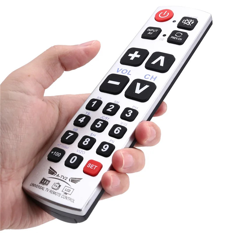 A13E-A-TV2 Big Button Universal TV Remote Control For Galaxy Matrix LED LCD Tvs Easy For Old People