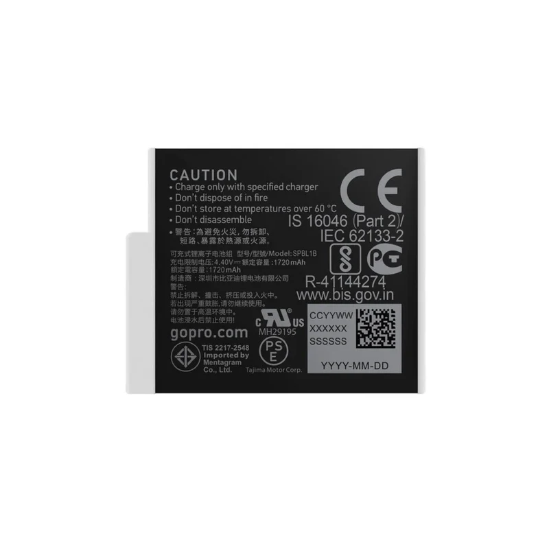 New and Original Enduro Rechargeable Battery FOR GoPro Hero12 11 10 9 Action Camera Repair Accessory