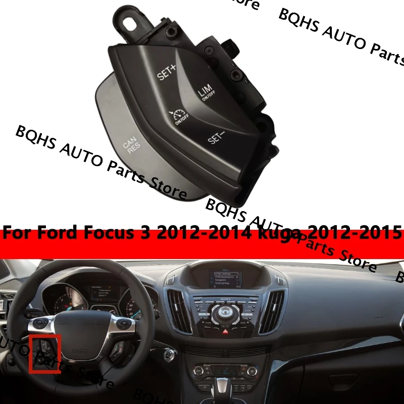 

Multifunction Steering Wheel Button Switch Cruise Control Switch Speed Control System For Ford Focus 3 2012-2014/Kuga 2012-2015