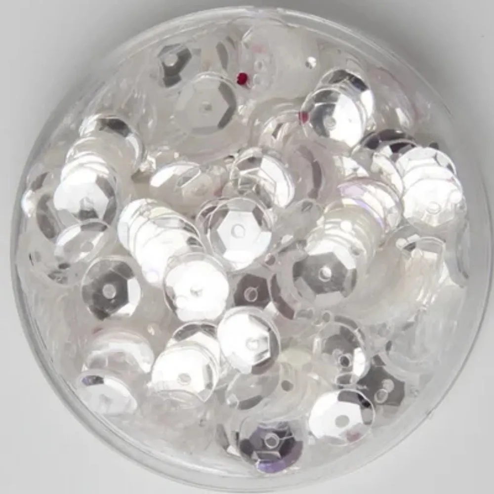 Multi Size 30g/Lot Clear Crystal pvc loose sequins Paillettes sewing Wedding Craft, Kids DIY Women Garments Accessories