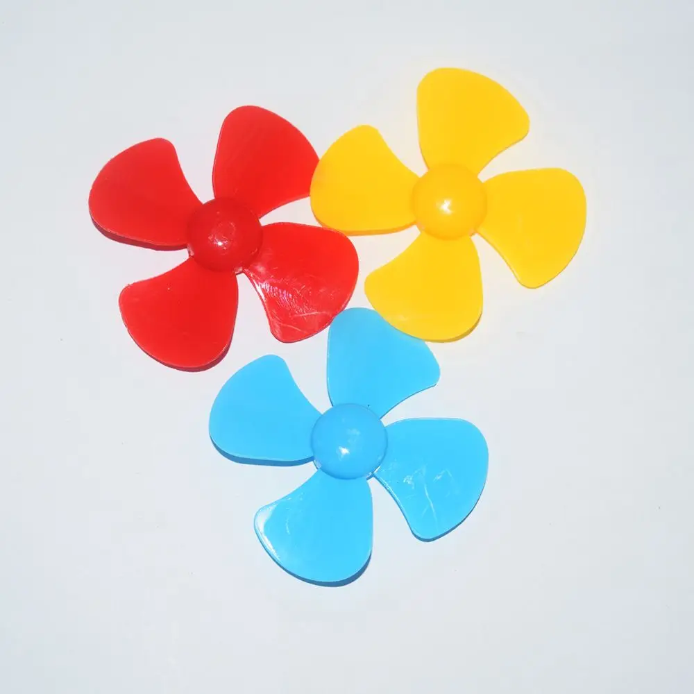 50PCS 4-Blade Propeller for 2mm Motor Shaft for Windmill, Small Fan, Underwater Robot, DIY Helicopter