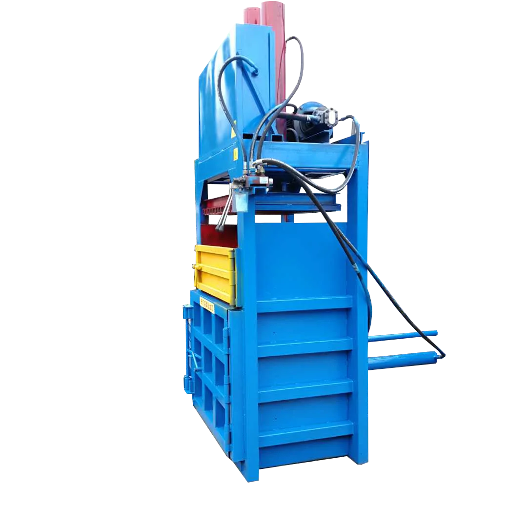 ACCE Vertical Hydraulic Packer Waste Paper Cloths Baler Of Garbage Station Cloth Waste Compressor Baler Machine