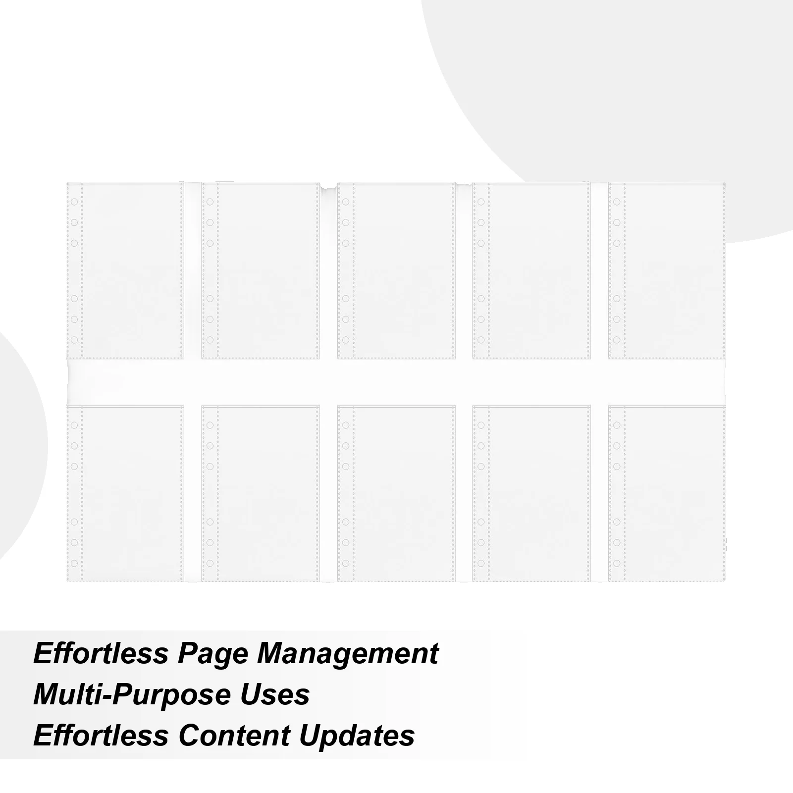 

Clear Binder Pockets 10 Pieces Sticker Organizer Pages Binder Inserts Refillable Protectors For Pictures Postcards Journal