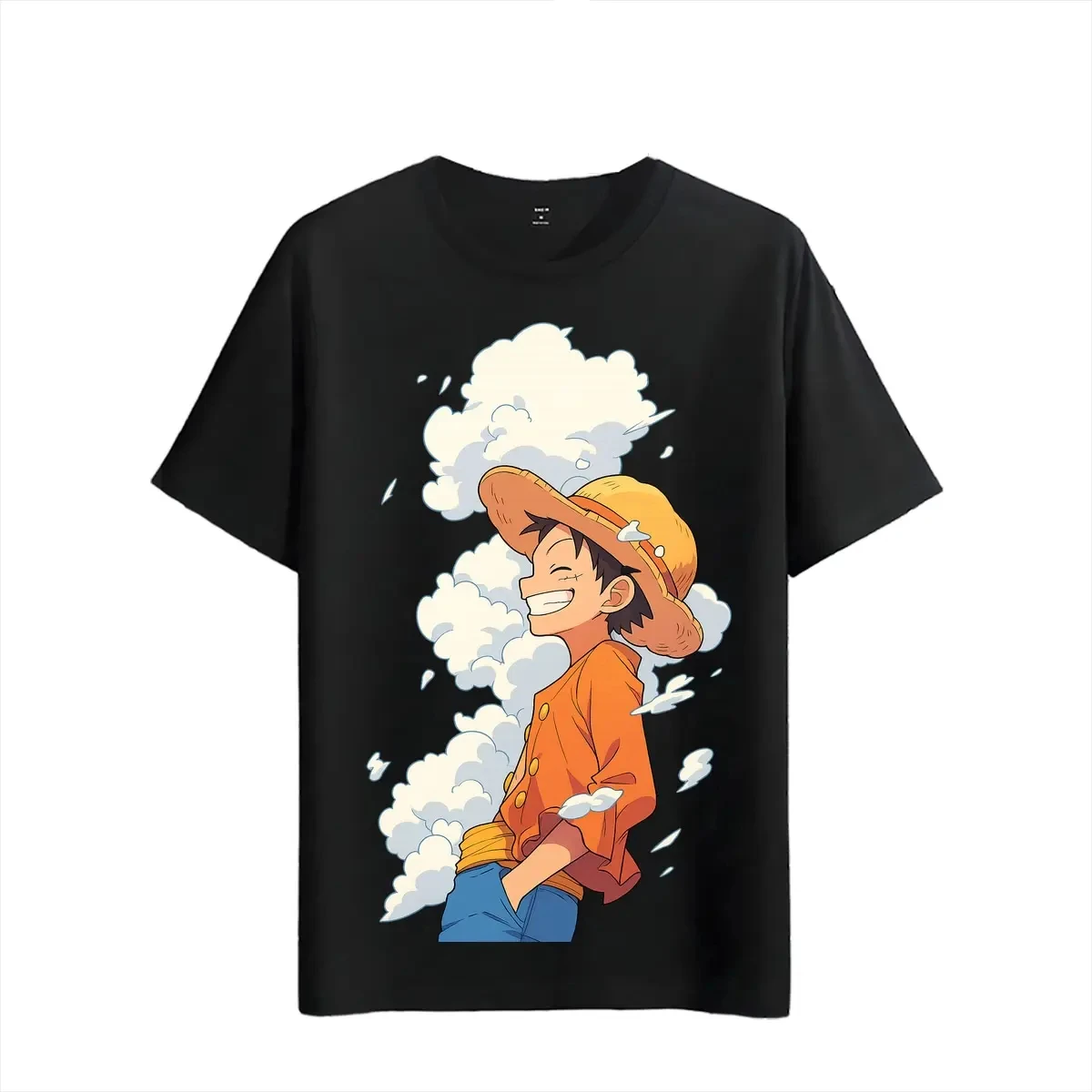 2026 Summer One Piece Retro Cosplay T-shirt Men's Oversize Casual Cotton Printed Short-sleeved Unisex Children's Sports Shirt