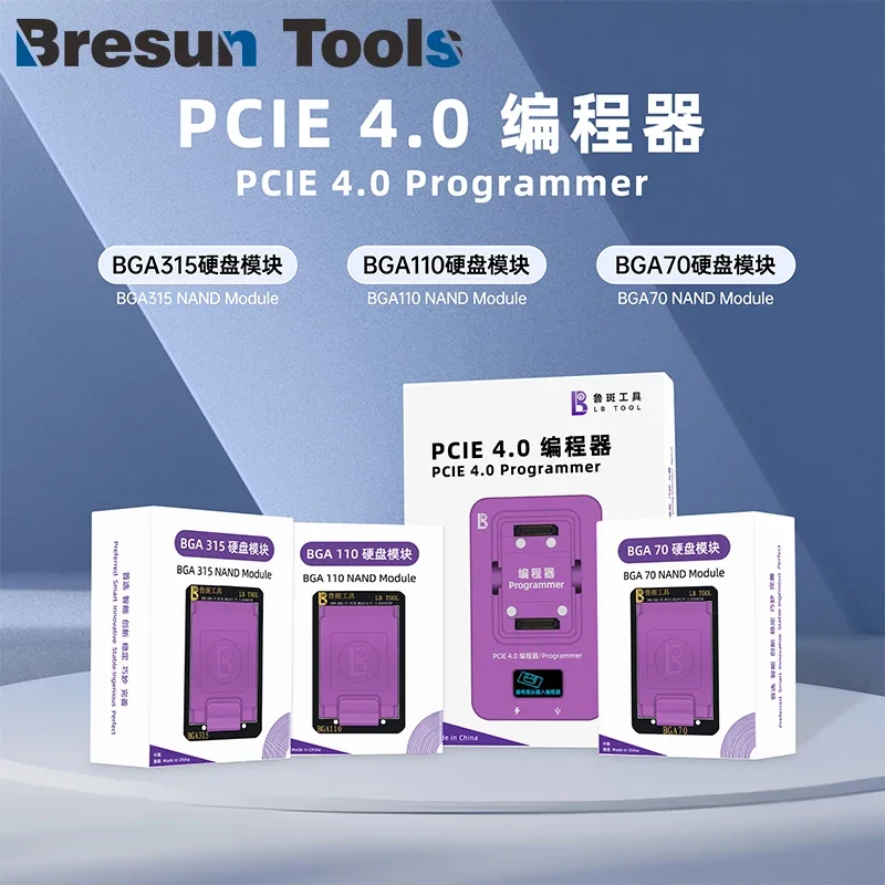 LUBAN PCIE 4.0 Hard Disk Programmer for IPhone 6-15 Pro MAX NAND SYSCFG Data Modification & Write with BGA60/70/110/315 Nands