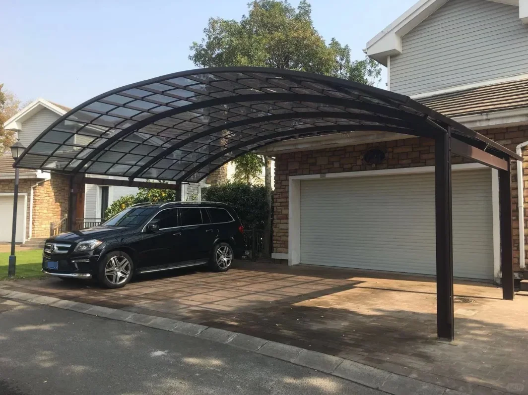 Aluminum Car Canopy Waterproof UV Protection Reinforced Frame Vehicle Shelter Parking Cover for Outdoor Driveway