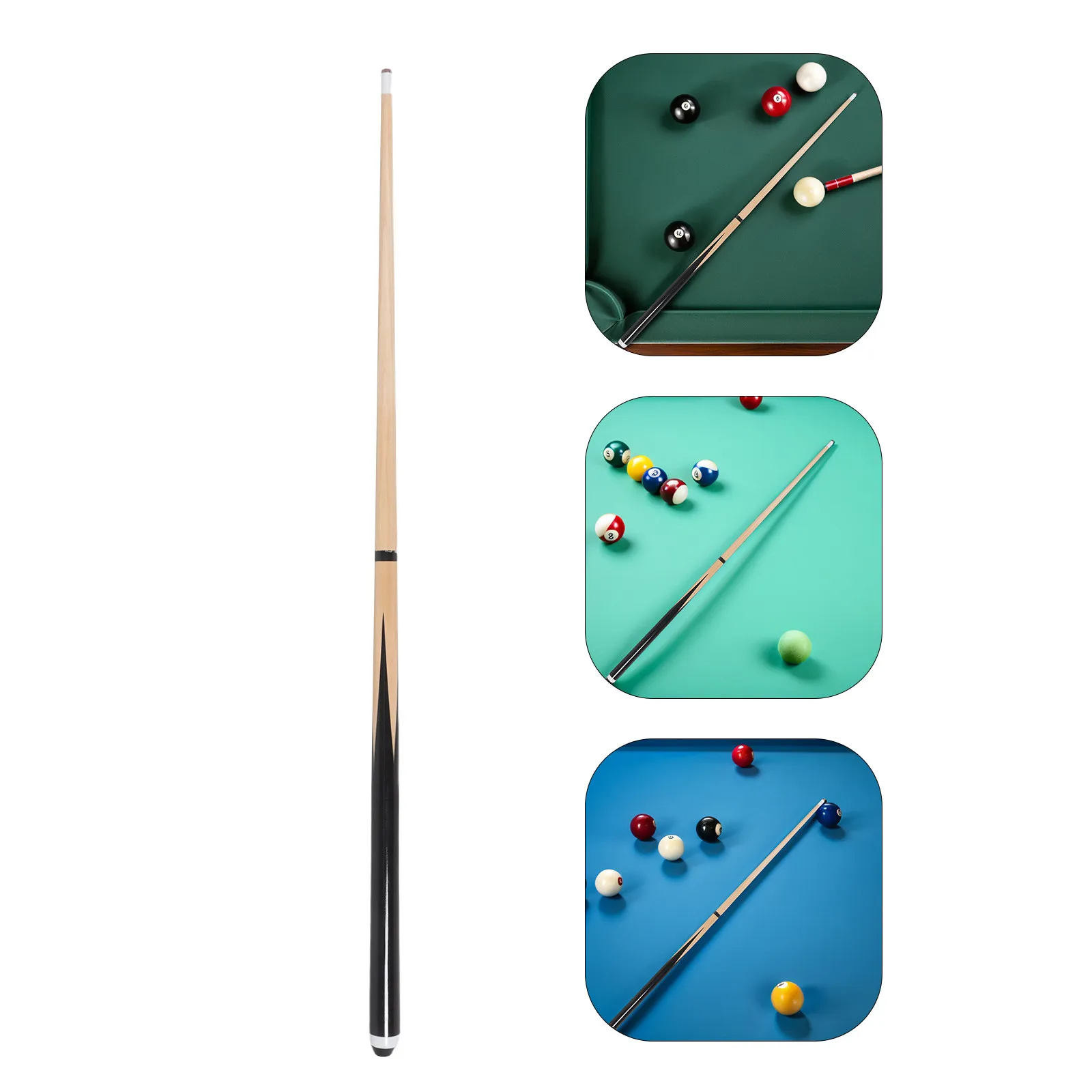 

92Cm Pool Cue Stick - Compact Detachable Billiards Cue for , Lightweight Wood Construction, Ideal for Home Bar