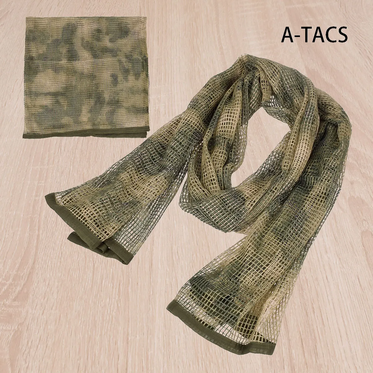 Camuflagem Tactical Mesh Neck Scarf, Sniper Face Scarf, Véu, Head Wrap para acampamento ao ar livre e caça