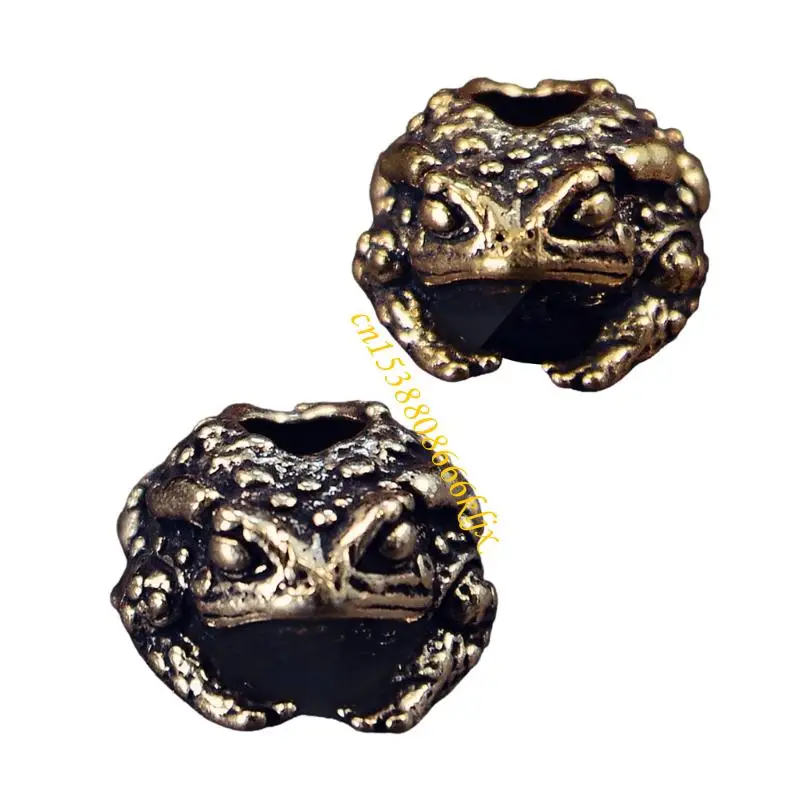 

Engraved Toads Beads for Rope Braiding and Cultural Jewelry Design Rope Braiding Gear Cultural Crafts 066C