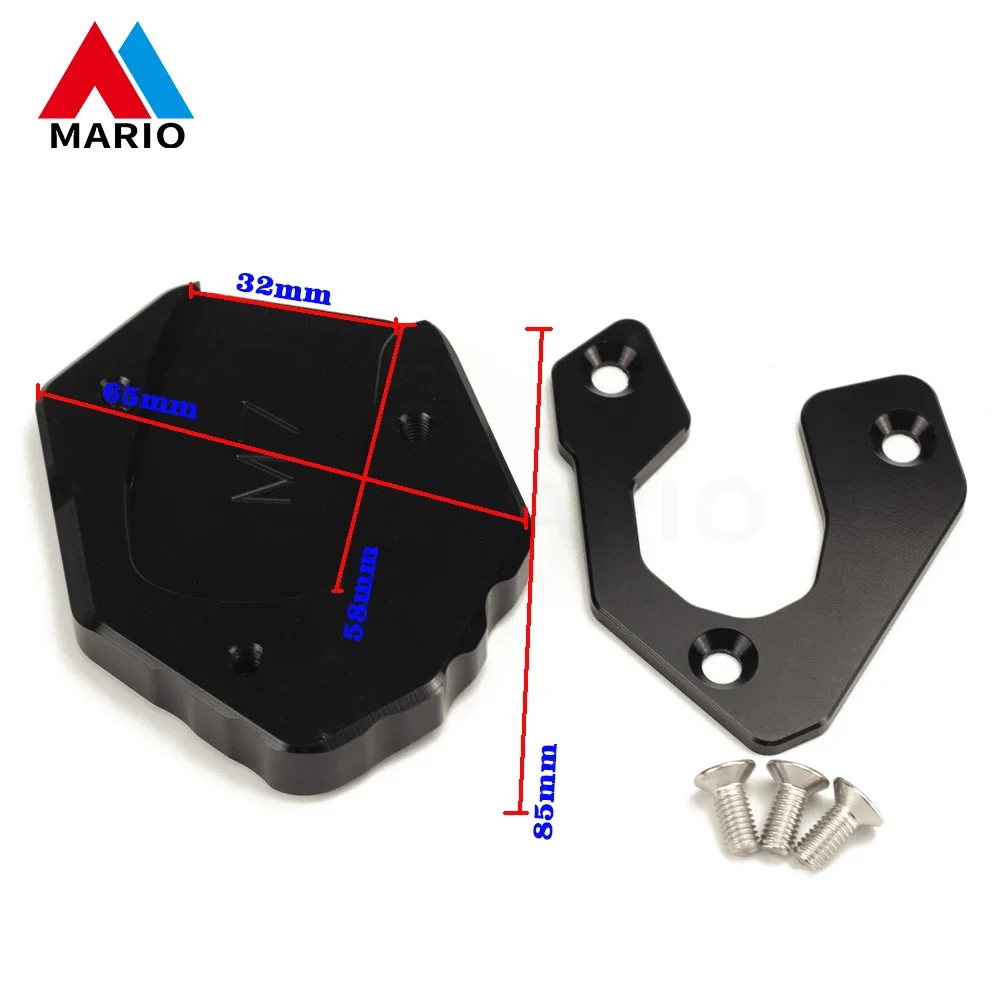 Motorcycle CNC Kickstand Foot Side Stand Extension Pad Support Plate For YZFR7 YZF R7 YZF-R7 XSR700 XSR 700 XTribute 2021
