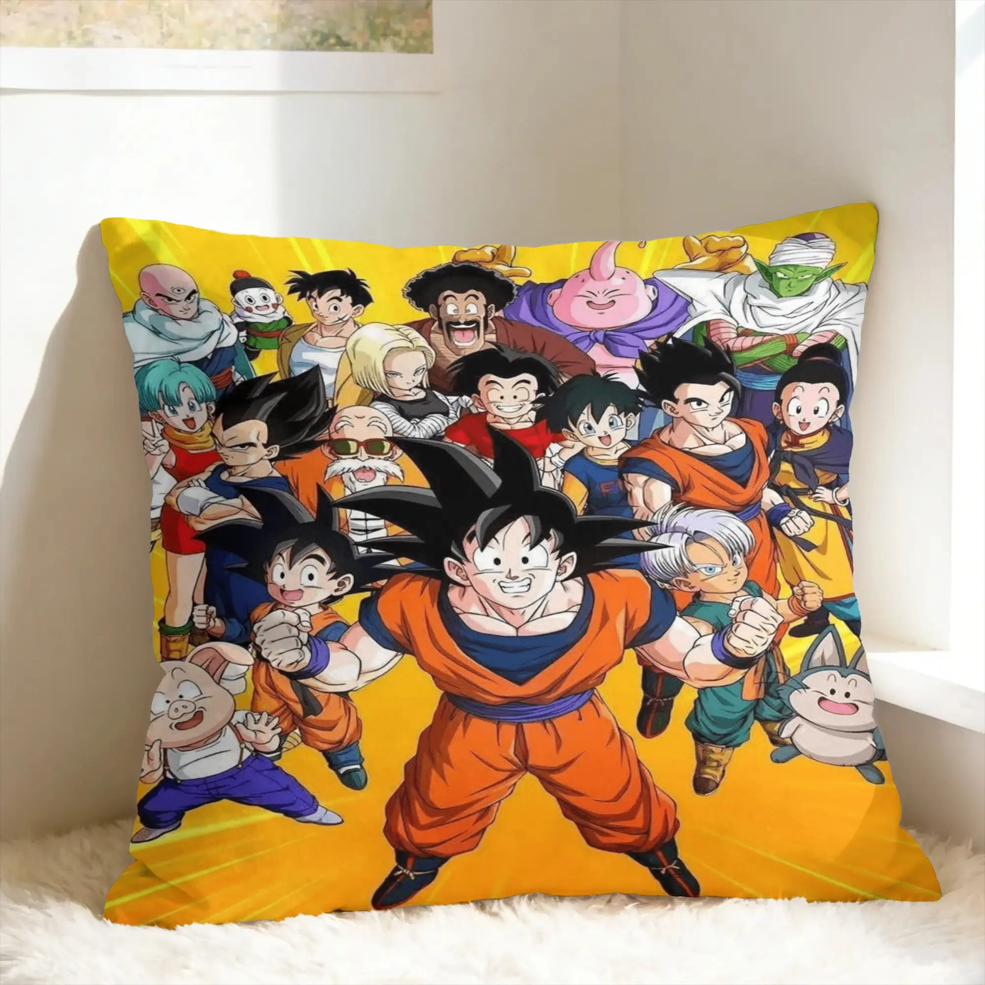 D-Dragon Anime Pillowcases  Kawaii Pillow Case For Sofa Home Decoration Comfy Pillow Cover
