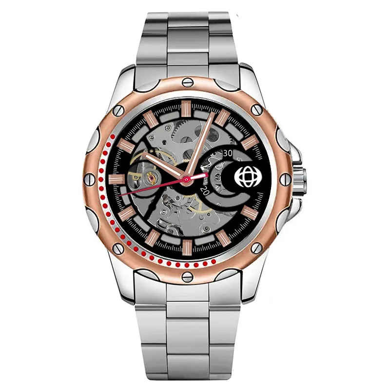 UTHAI M25 мужские часы для отдыха и моды, спортивные автоматические полые механические часы, крутые часы в подарок, часы для мужчин