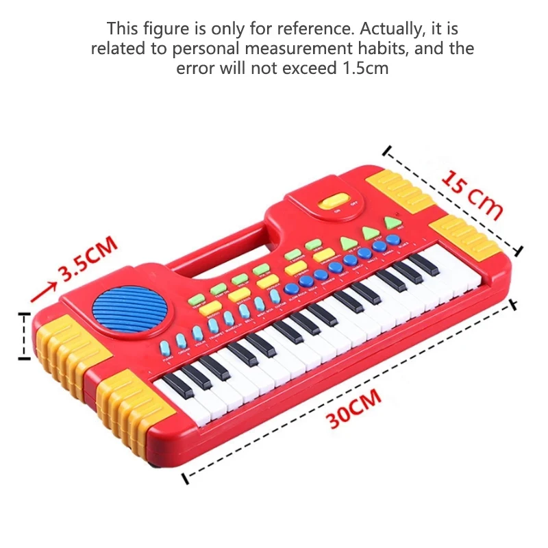 Clavier de piano électronique portable pour enfants, jouets musicaux pour bébés, 31 prédire