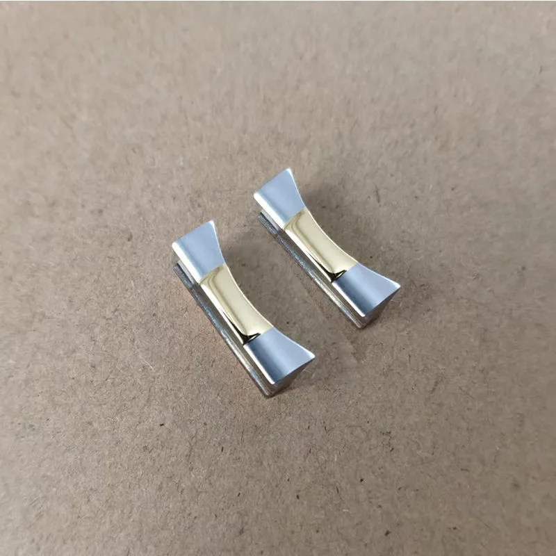 for Rolex Submariner GMT Daytona Stainless Steel Watchband Section Rubber Strap Daydate Part Accessories Curved End Link 20mm