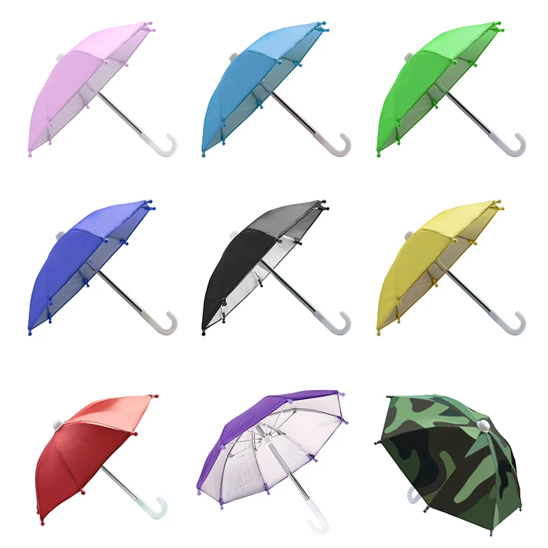 

1Set Mobile Phone Holder Locomotive Umbrella Waterproof Portable Mini Parasol Alloy Sun Shade Bicycle Umbrella for Riding