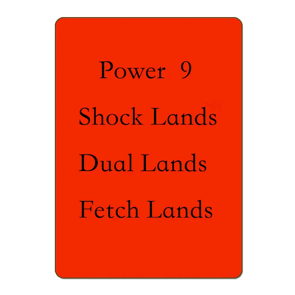 BL Dual Fetch Shock Filter Unstable Guru Unhinged Beta Lands Power 9 Nine German Black Core Paper TOP Quality Proxy Play Cards