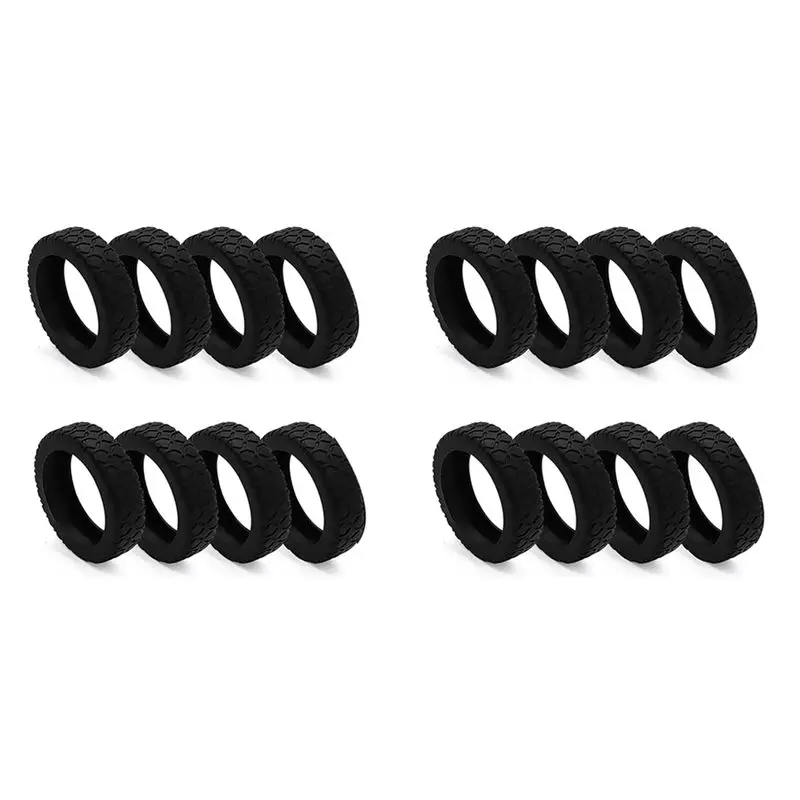 

NEW-16Pcs Suitcases Wheel Covers,Silicone Luggage Compartment Wheel Cover For Most 8 Spinner Wheels Black