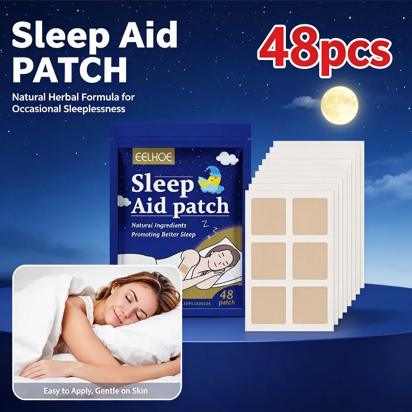 48pcs Sleep Assistance Patches Relieve Muscle Tension Body Fatigue Anxiety Body Care Patches for Better Sleep