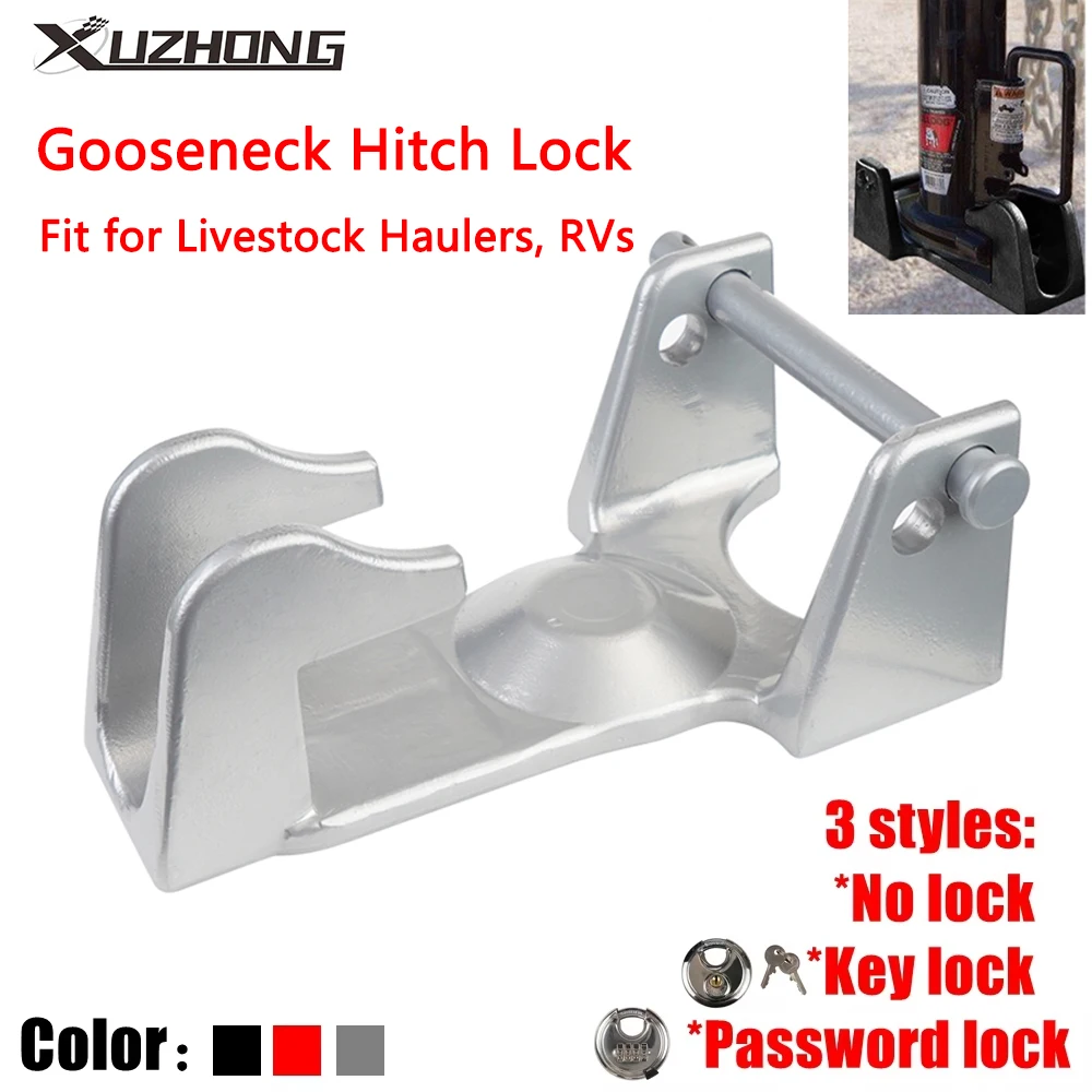 

Gooseneck Hitch Lock, Model TL-50 Coupler Trailer Lock ,Heavy Gooseneck Trailer Hitch Locks, Fit for Livestock Haulers, RVs