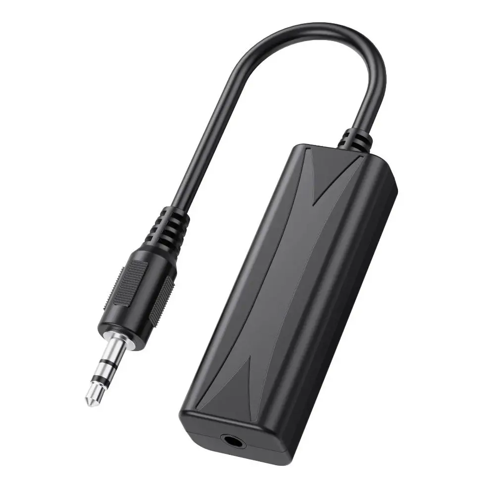 Light 3.5mm Audio Noise Filter Ground Loop Universal Audio Noise Isolator Portable Aux Speaker Line Denoiser Tablet