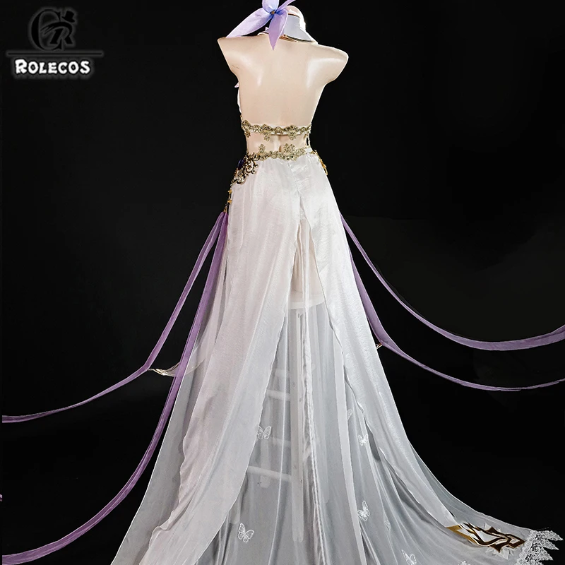 ROLECOS Game Azur lane HMS Albion Cosplay Costume White Dress Metal acc Sexy Woman Carnival Halloween Party Role Play Outfit view 3