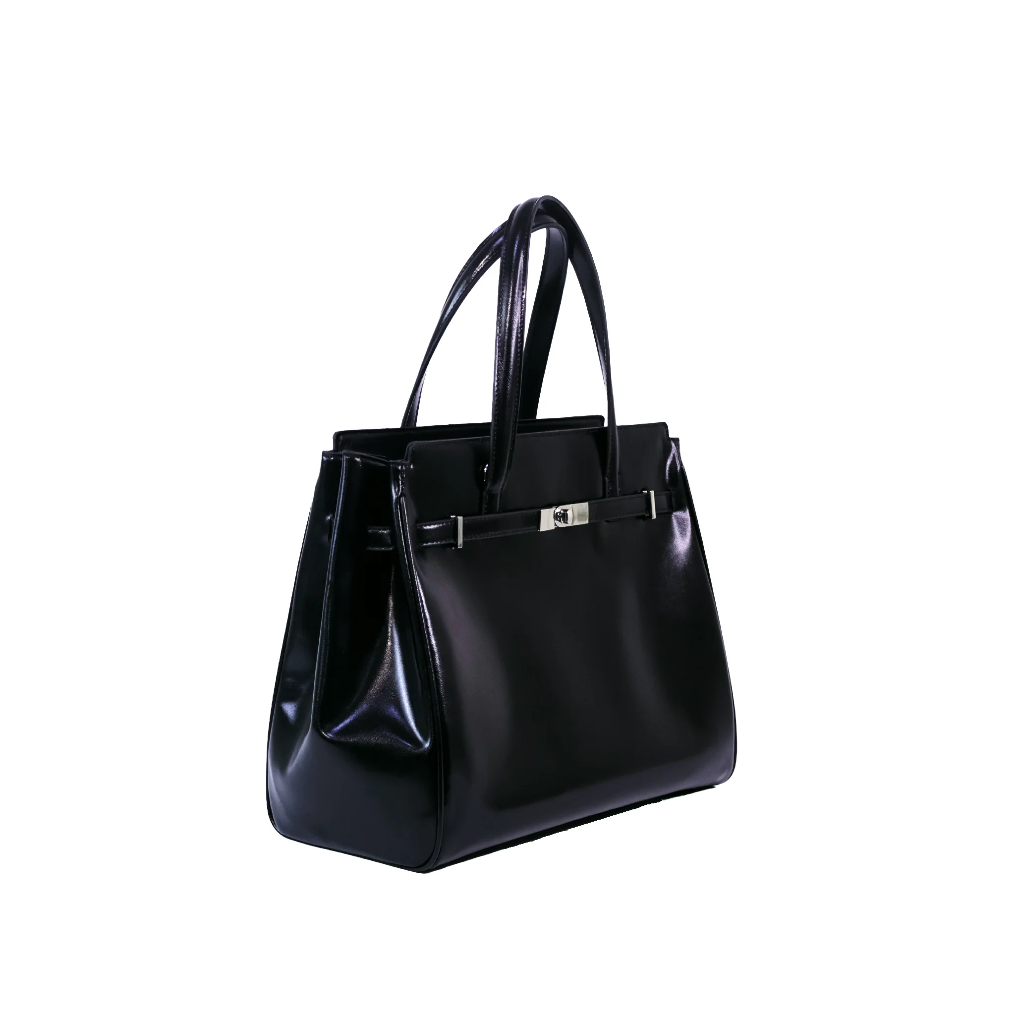 JIOMAY 2026 Unique Design black PU Handbag, Chic Urban Top Handle Purse, Vintage Versatile Commuter Shoulder Bag view 4