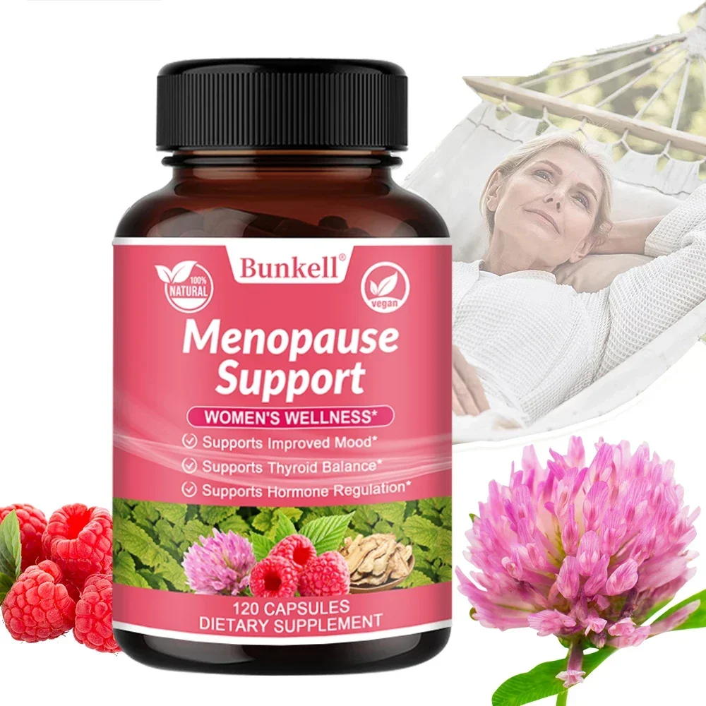 Menopause Supplements for Women - Night Sweats & Hot Flashes Relief - Black Cohosh, Chasteberry & Dong Quai for Menopause Relief