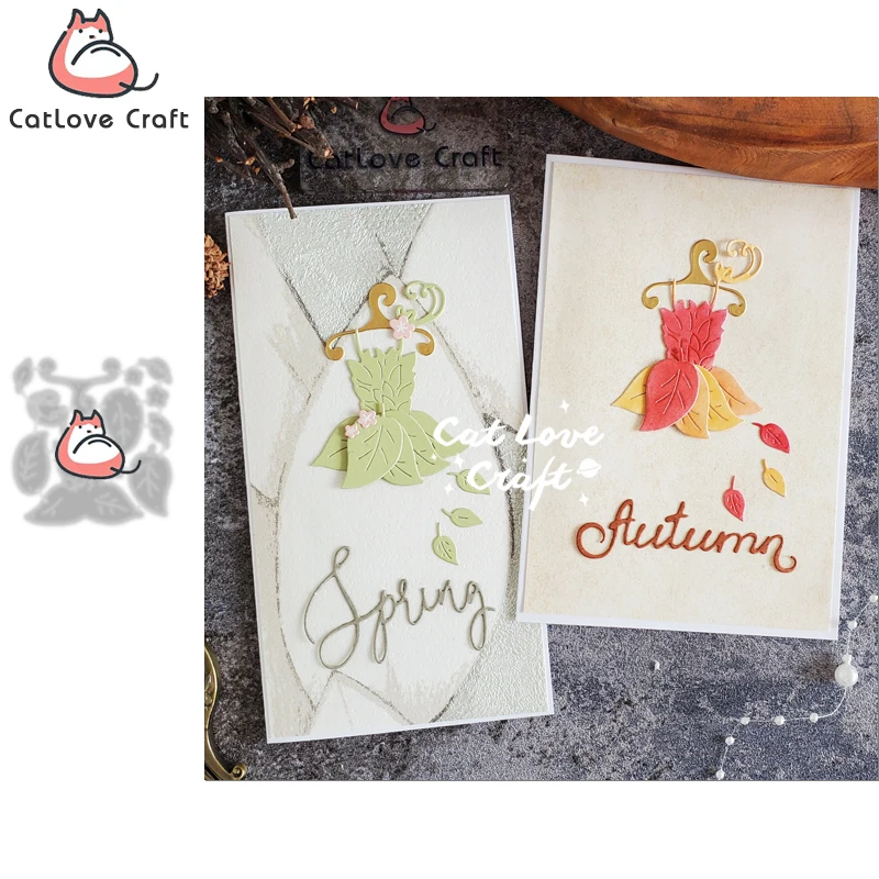 

Осенняя юбка Catlove, металлические Вырубные штампы, скрапбукинг, искусственный трафарет, вырубные штампы, изготовление открыток, рукоделие, тиснение, новые штампы для
